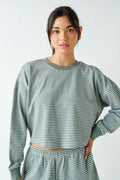 Boardwalk Stripe Crewneck Set